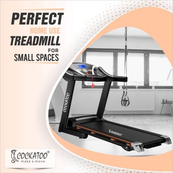 Cockatoo CTM-03 Home Use 2 HP - 4 HP Peak Motorised Manual Incline Treadmill (Free Installation)