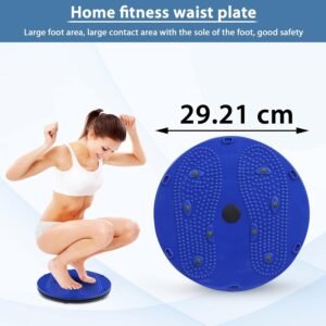 ODDISH; way to fitness Large and Wide Tummy trimmer Red Colour Double Spring and Tummy Twister Blue, Home Gym Fitness Combo Pck for Abdominal exerciser and waist trimmer exercise equpment, Unisex Adult for Men and Women