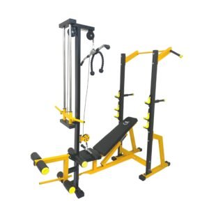 GYM24 EQUIPMENTS SUPER 20in1 exercise bench, fitness equipment, home gym, adjustable bench (incline Decline Flat) Black Leg Extn Curl, Dip Bar Pullupsbar- Loading Capacity: 400 Kg