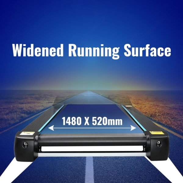 PowerMax Fitness TDA-550 (6.0HP Peak) Motorized Treadmill with Bluetooth App for Android & iOS, Hi-Fi Speaker, Automatic Incline, Home Use & 400m Track UI - Image 11