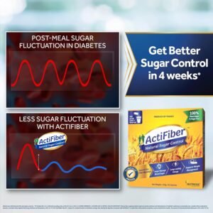 ActiFiber Natural Sugar Control – Diabetes Care Powder | Diabetic Food Product To Control Diabetes Naturally | 100% Nutriose Fiber To Manage Blood Glucose Fluctuations – (150 Gm Pack of 30 Sachets)