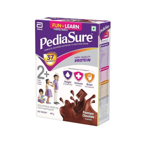 PediaSure Health and Nutrition Drink Powder for Kids Growth - 400g (Premium Chocolate) - Image 4