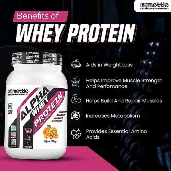 swasthum Mettle Alpha Whey Protein|35.06G Protein|No Added Sugar|100% Whey|High Content Of Bcaa|Whey Protein(Belgian Chocolate, 2Kg) - Image 4