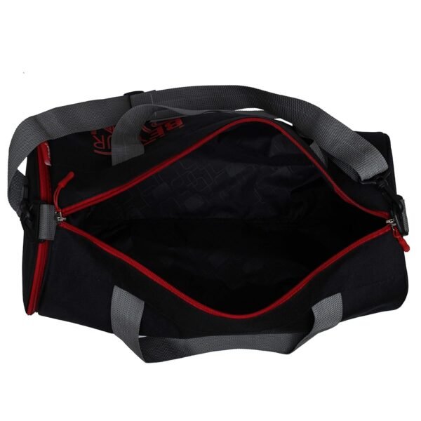 SFANE Polyester Red Duffel Gym Bag, Shoulder Bag, Sports Bag for Men & Women with Separate Shoe Compartment (Black) (Red) Set Of 1 - Image 3