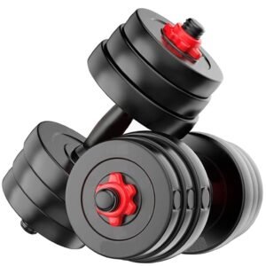 Encanto 15KG Dumbbells Set, Fitness Kit for Unisex Whole Body Workout, Adjustable Dumble Exercise Set (15kg Weight Plates(2.5kgx6)