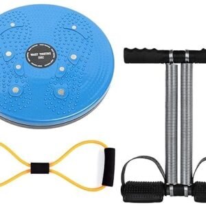 U S TRADERS® Tummy Trimmer -Twister -Toning Tube 3 in 1 Combo Burn Off Tummy Fat Extra Calories Weight Loss Abs Exercise Fitness Equipment Home Gym for Men and Women