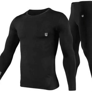 Unbeatable Polyester Spandex Men’s Sports Running Set Compression Shirt + Pants Skin-Tight Long Sleeves Quick Dry Fitness Tracksuit Gym Yoga Suits