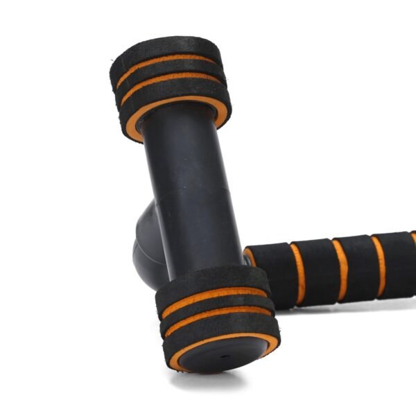 Amazon Brand - Symactive Push Up Bar Stand for Gym & Home Use with Soft Grip for Men & Women, Useful in Chest and Arm Workout (Orange Color) - Image 5