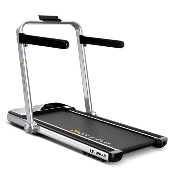 LET'S PLAY Smart Foldable Treadmill 2.5Hp (4Hp Peak) Dc Motorized Treadmill Under Desk Walking Pad For Home Pre-Installed With Interactive Led Display, Foot Sensing Speed With Remote (Black) - Image 7