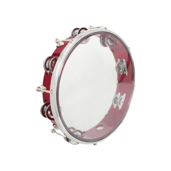 SECRET DESIRE 10inch Tambourine Children Musical Educational Toy for Concert Dancing Party Red
