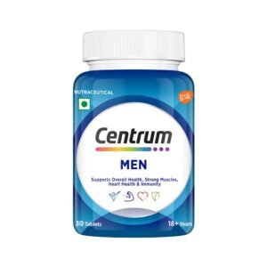 Centrum Men Tablet, World’s No.1 Multivitamin with Grape seed extract, Vitamin C & 21 other nutrients for Overall Health, Strong Muscles & Immunity (Veg) 30s