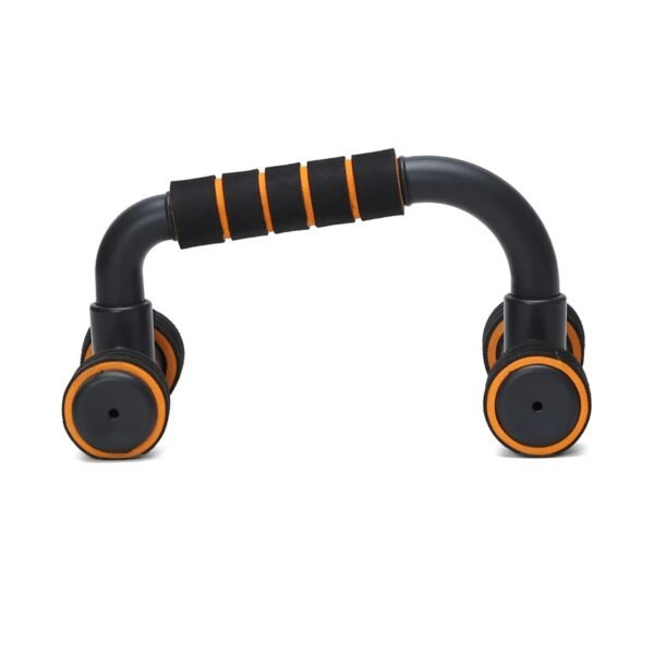 Amazon Brand - Symactive Push Up Bar Stand for Gym & Home Use with Soft Grip for Men & Women, Useful in Chest and Arm Workout (Orange Color) - Image 3