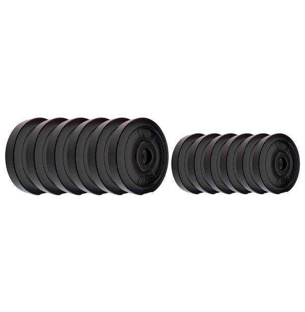 Bodyfit Home Gym Combo, Home Gym Set, Gym Equipment, Weight Plates (8Kg-100Kg) Combo with 5Ft Straight,3Ft Curl Bar, 2 Dumbbell Rods,with Accessories (10KG Combo KIT) - Image 2