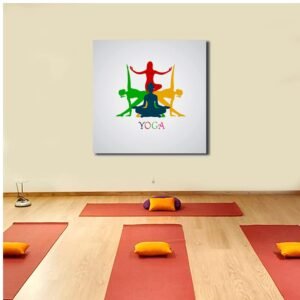 Sikhash Yoga Wall Poster Meditation Quotes Abstract Posters, Gym, Yoga, Motivation, HD Printed Poters for Boys, Office, Wall Décor Size – 17X17 inches (a167)