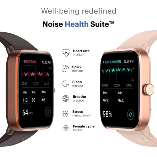 Noise ColorFit Pro 4 Alpha 1.78" AMOLED Display, Bluetooth Calling Smart Watch, Functional Crown, Metallic Build, Intelligent Gesture Control, Instacharge (Deep Wine) - Image 4