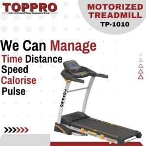 TOPPRO FITNESS Motorized Treadmill TP-1010 |Treadmill for Home USE|Heavy Duty Treadmill |Motorized Treadmill |Treadmill AC Motor|German Designed |TAIWAN CERTIFIED |IMPORTED