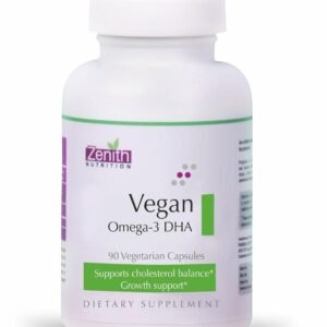 Zenith Nutrition Vegan Omega 3 DHA, Supports Heart, Brain, Joints & Immune System- 90 Veg Capsules