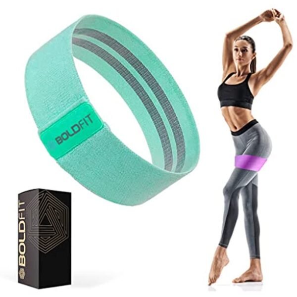 Boldfit Fabric Resistance Band - Loop Hip Band for Women & Men for Hip, Legs, Stretching, Toning Workout