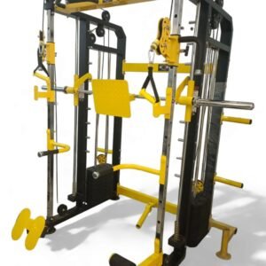 Gym24 Functional Trainer with Smith Machine Home Gym Set-up G24FTS501 (Yellow Black)