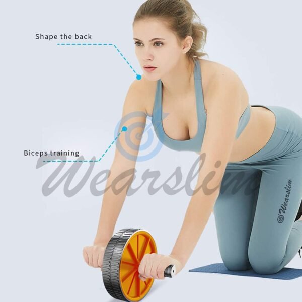 Wearslim® Professional Abdominal Wheel With Push Up Bar | Ab Roller With Workout Push-up Stands for Exercise Fitness Gym for Men & Women (Ab Roller Push Up Bar Combo) - Image 7