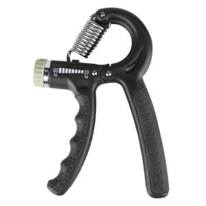 SOLARA Hand Gripper Finger exercise equipment Hand Grip for Gym, Hand Grip strengthener & Hand Exercise equipment | Mobile app with 5 eBooks and 50 plus Videos | Black (Gripper Only)