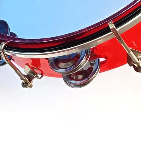 SECRET DESIRE 10inch Tambourine Children Musical Educational Toy for Concert Dancing Party Red - Image 7