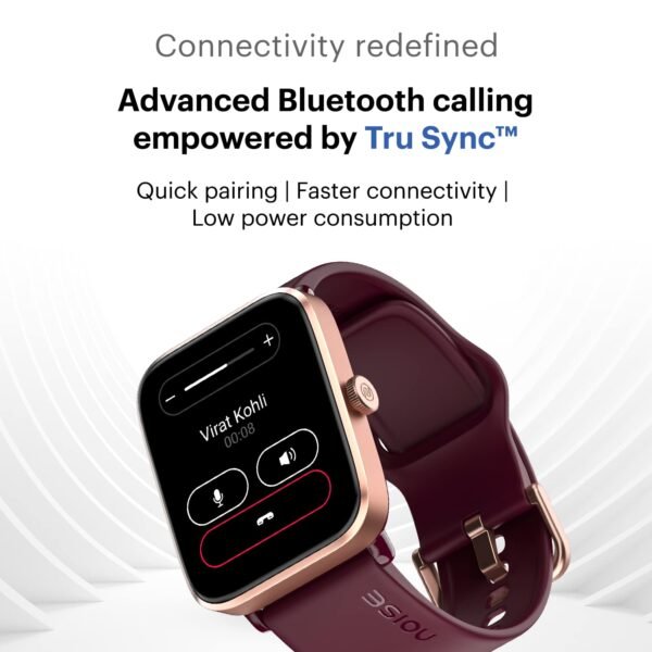 Noise ColorFit Pro 4 Alpha 1.78" AMOLED Display, Bluetooth Calling Smart Watch, Functional Crown, Metallic Build, Intelligent Gesture Control, Instacharge (Deep Wine) - Image 3
