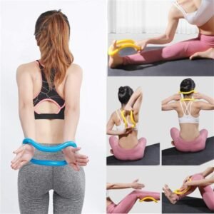 Yoga Ring Gym Equipment for Belly Fat Band Abs Exercise Accessories – Yoga Tube Belt for Stretching Stomach Bends Weight Loss Gymnastics Smart Abs Workout Exercise(Multicolor,1 pcs)