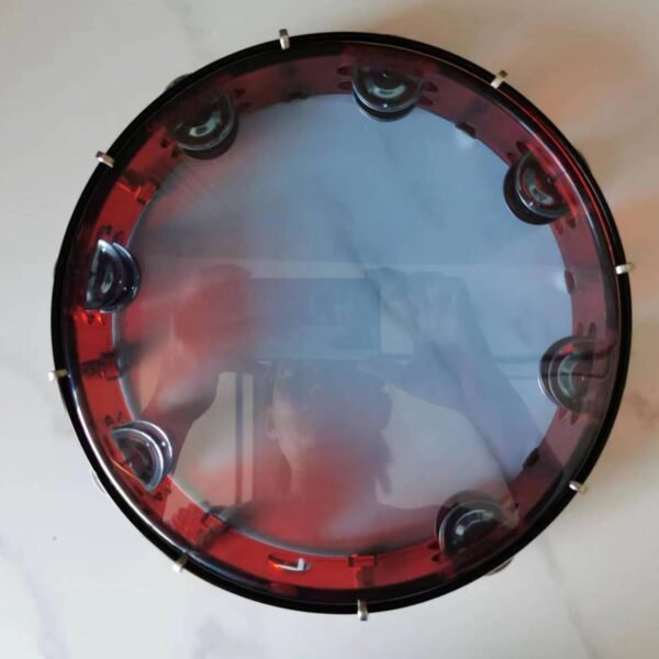 SECRET DESIRE 10inch Tambourine Children Musical Educational Toy for Concert Dancing Party Red - Image 5