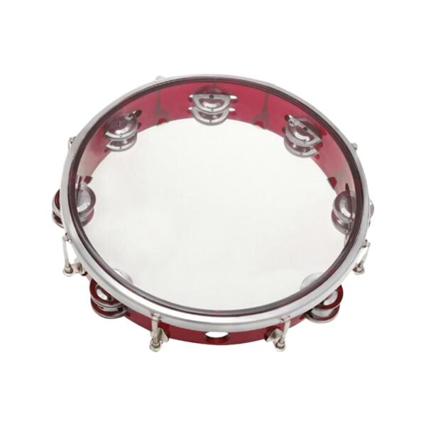 SECRET DESIRE 10inch Tambourine Children Musical Educational Toy for Concert Dancing Party Red - Image 4
