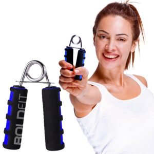 Boldfit Hand Grip Strengthener with Foam Handle, Hand Gripper for Men & Women for Gym Workout Hand Exercise Equipment to Use in Home