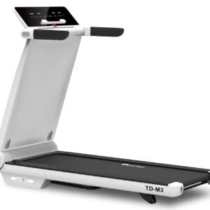 PowerMax Fitness Td-M3 (4Hp Peak) Pre-Installed Motorised Foldable Treadmill For Home Use|Max User Upto 100Kg,3 Lvl Manual Incline Treadmill,Top Speed 16 Km/Hr,Pre-Set Programs,Led Display,Usb,White