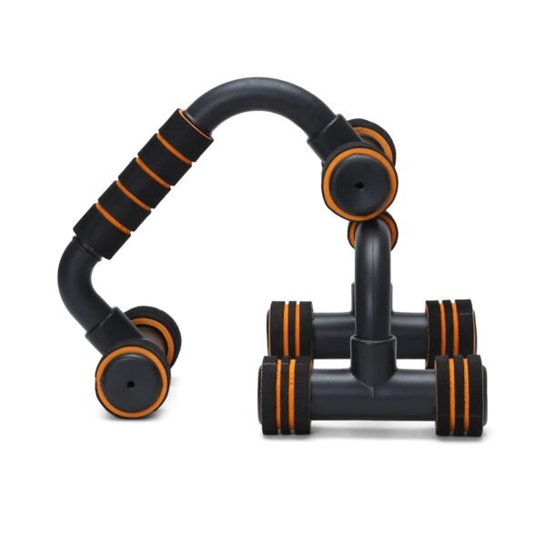 Amazon Brand - Symactive Push Up Bar Stand for Gym & Home Use with Soft Grip for Men & Women, Useful in Chest and Arm Workout (Orange Color) - Image 4
