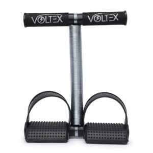 VOLTEX Single Spring Tummy Trimmer for Abs Exerciser,Body Toner and Fat Buster| for Men and Women Black