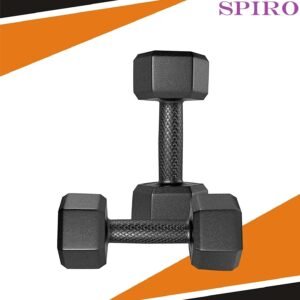 SPIRO PVC Dumbbells for Home Gym Equipment |Gym Exercise|Home Workout | Fitness Kit|Dumbbells Weights for Whole Body Workout