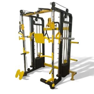 Gym24 Functional Trainer with Smith Machine Home Gym Set-up G24FTS501 (Yellow Black)