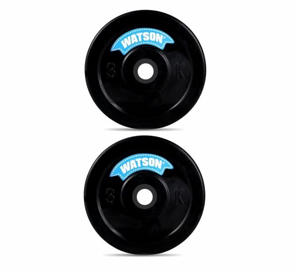 WATSON gym rubber plates,12kg (3x4) Rubber Dumbbell Plate, 25mm for Home, Professional Exercise, Gym Weight Plates, home gym equipments for men - Image 5