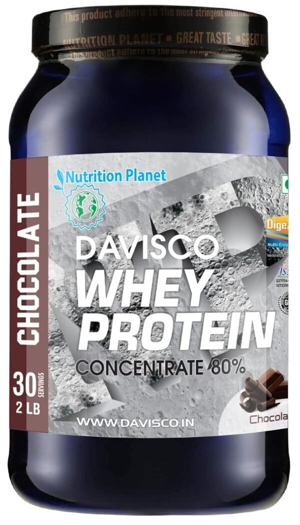 Nutrition Planet Davisco Whey Protein With Added DigeZyme®, Chocolate, 2 lbs