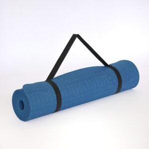 Curveit TPE Anti-Slip Yoga Mat for Women & Men| with Free Shoulder Strap | 6MM Thick Foam | 72 Inches Long & 24 Inches Wide| Eco Friendly, Odourless