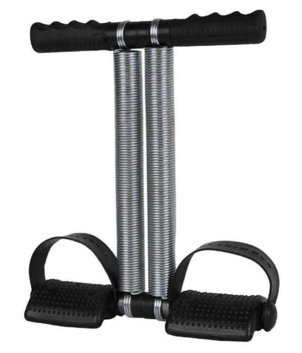 HOKIT Double Spring Ab Exerciser Tummy Trimmer Multipurpose Fitness Equipment for Men and Women (Black in Colour) - Image 2