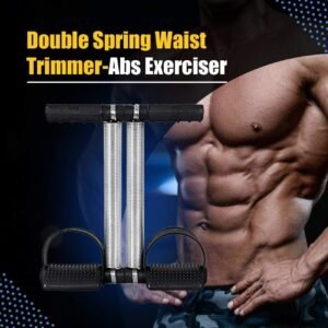 PRO365 Tummy Trimmer – Ultimate Ab Exerciser for Men and Women | Double Spring Waist Trimmers for Abdominal Workout and Core Strengthening | Home and Gym Fitness Equipment (Black)