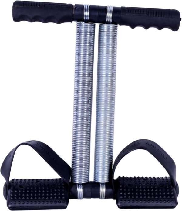 HOKIT Double Spring Ab Exerciser Tummy Trimmer Multipurpose Fitness Equipment for Men and Women (Black in Colour)