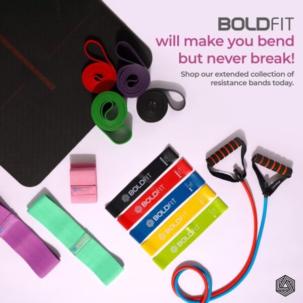 Boldfit Fabric Resistance Band - Loop Hip Band for Women & Men for Hip, Legs, Stretching, Toning Workout - Image 7