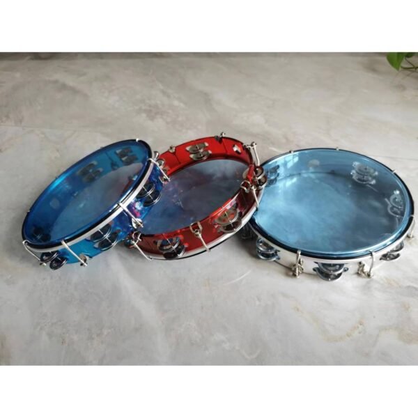SECRET DESIRE 10inch Tambourine Children Musical Educational Toy for Concert Dancing Party Red - Image 6