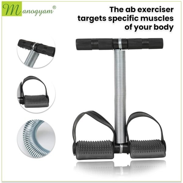MANOGYAM Tummy Trimmer | Waist Trimmers | Single Spring Tummy Trimmer | Ab Exerciser | Body Toner | Fat Burner | Fitness Equipment | Abdominal Exercise for Men & Women - Image 2
