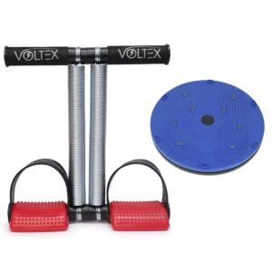 VOLTEX Tummy Trimmer Double Spring with Tummy Twister Combo Pack Home Gym Equipment Abdominal Exercise Multicolour