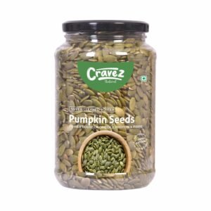 Cravez Pumpkin Seeds – 1kg Premium Raw Seeds | Seeds for Weight Loss | Diet Food | Seeds for Hair Growth | Rich in Fibre and Omega 3 | Rich in Protein | Healthy Snacks