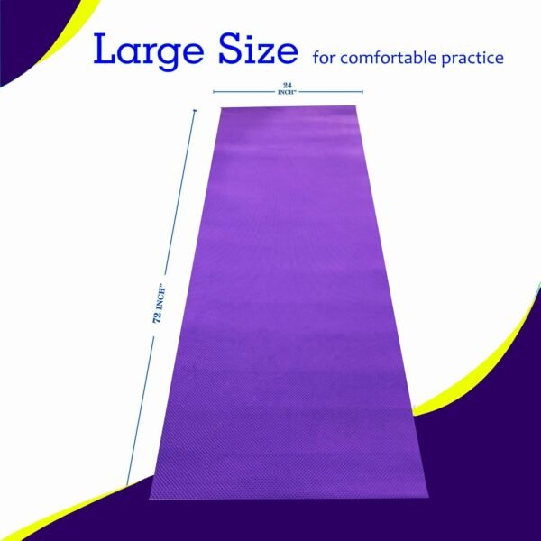 Bikauaa 4mm, EVA Material, Anti-Slip, Eco Friendly | Workout, Exercise, Gym, Yoga Mat with Carry Bag for Home Gym & Outdoor, Fitness Workout for Men & Women - Image 3