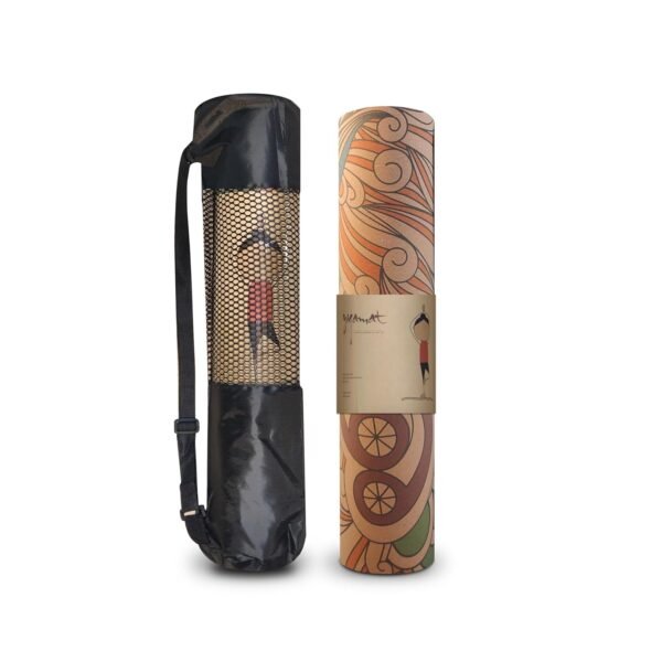 Premium Non Toxic Cork Yoga Mat with Storage Bag & Strap - 4MM Thick | Eco-Friendly, Non-Slip, & Sweat Resistant | Natural, Eco Friendly & Odor Free | Undisputable Earth Grip I No Plastic | Advanced Users 4mm | Exercise Yoga Mat for Men & Women I True Sustainability | (Semi Colored Mandala) - Image 7