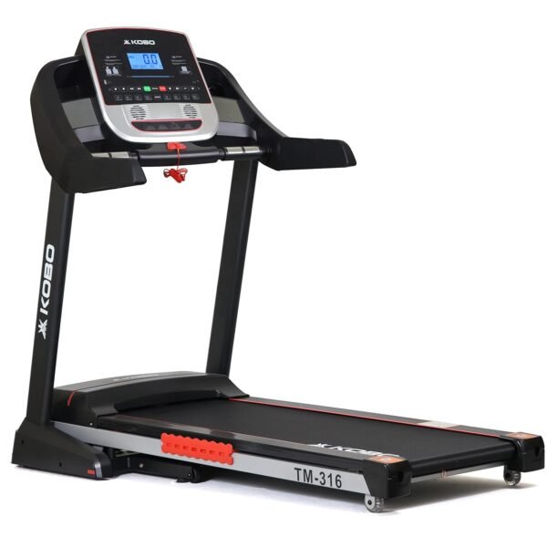 Kobo Treadmill with Auto Incline 3 HP - 6 HP Peak DC Motorised Treadmill for Home Use with Bluetooth Connectivity APP, Free Installation Assistance